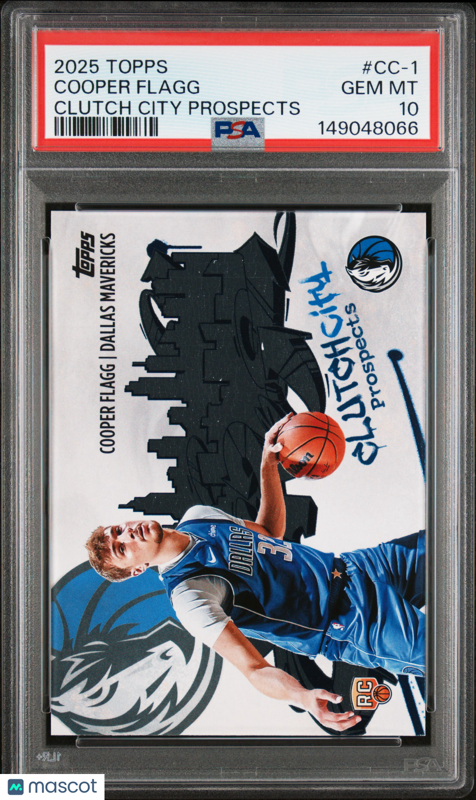 2025 Topps Clutch City Prospects Cooper Flagg #CC-1 PSA 10
