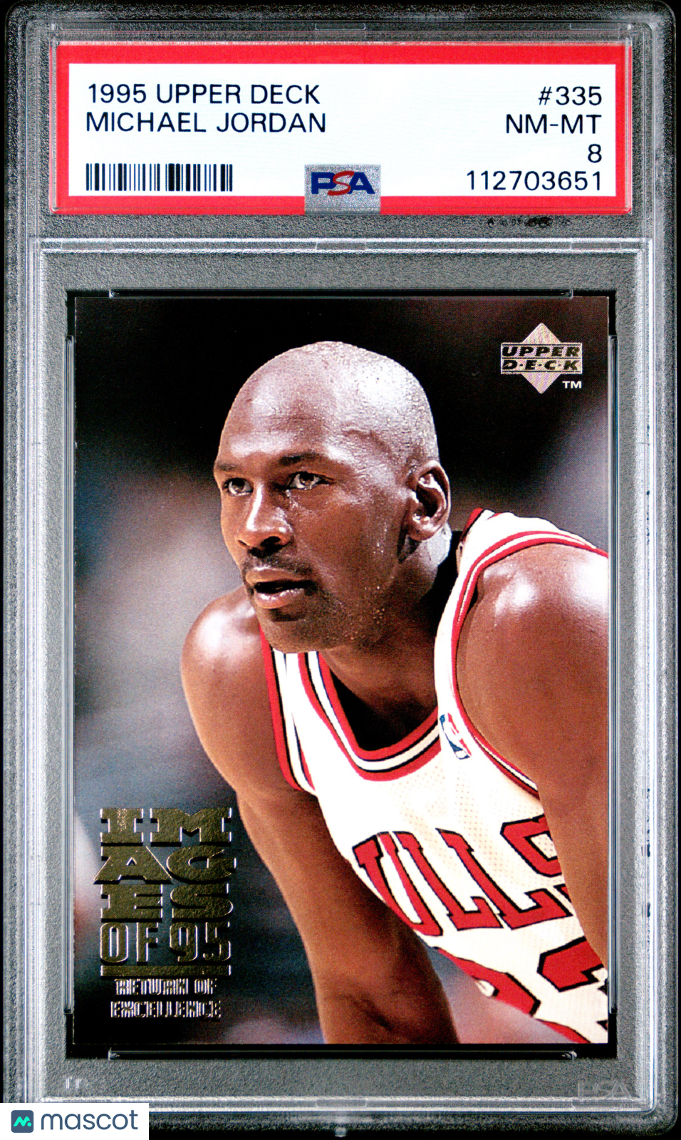1995 Upper Deck Michael Jordan #335 PSA 8
