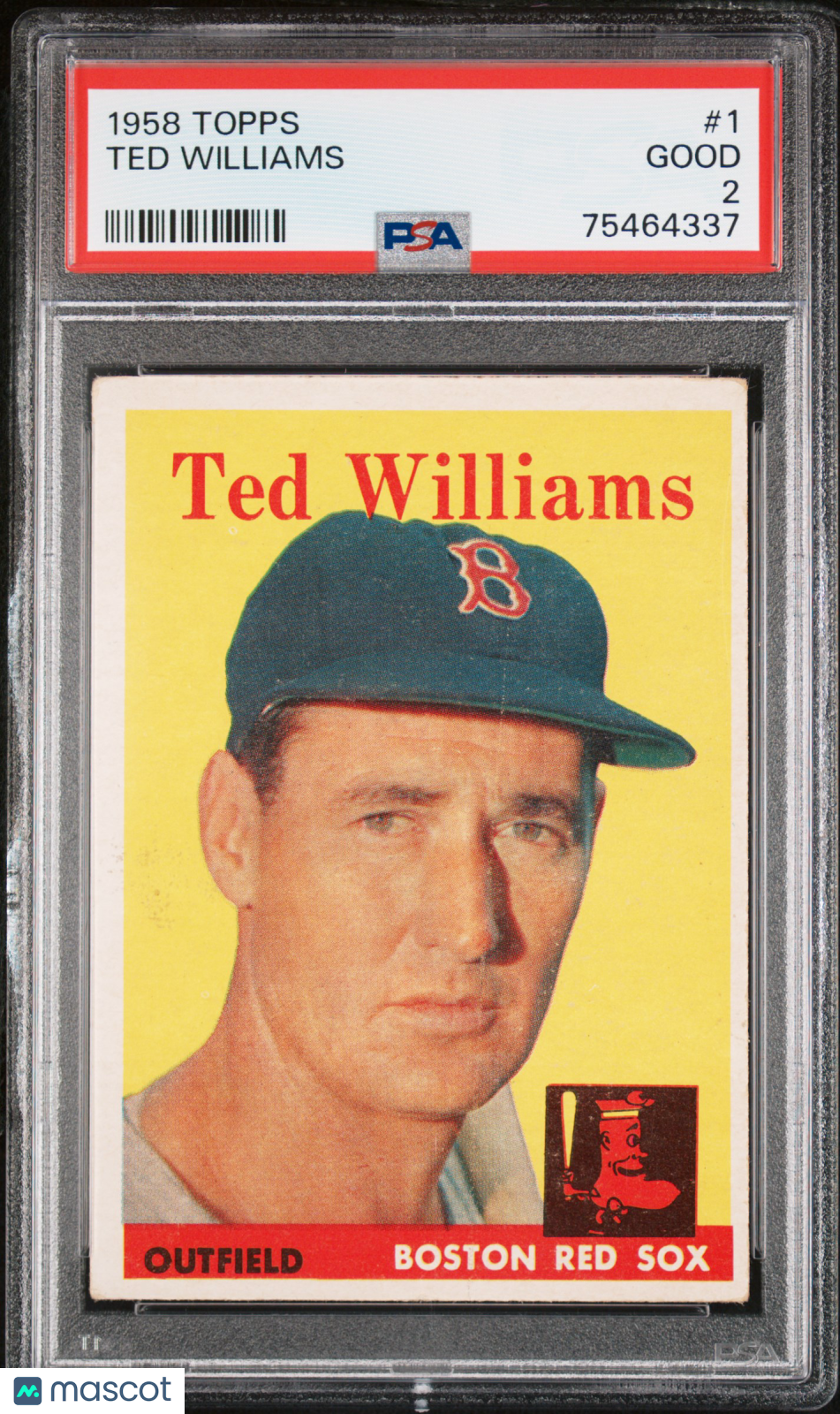 1958 Topps Ted Williams #1 PSA 2