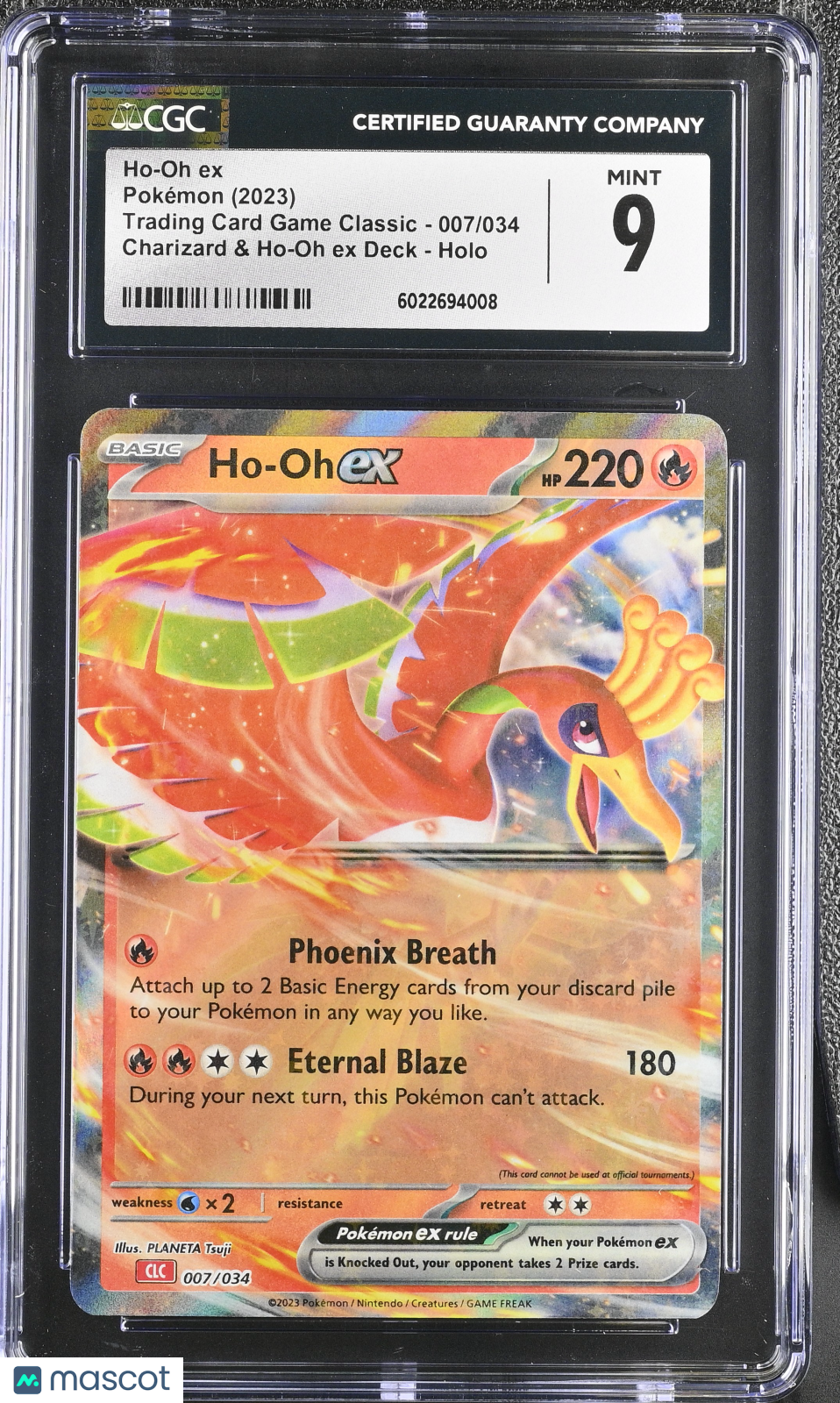 2023 Pokemon Trading Card Game Classic Ho-Oh ex Holo 007/034 CGC 9 #007/034