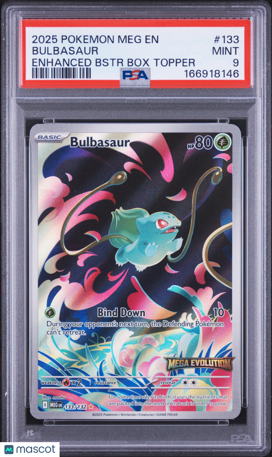 2025 Mega Evolution Bulbasaur PSA 9 #133/132