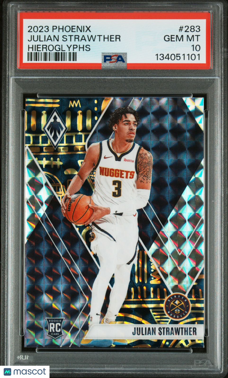 2023 Panini Phoenix Julian Strawther #283 Hieroglyphs PSA 10