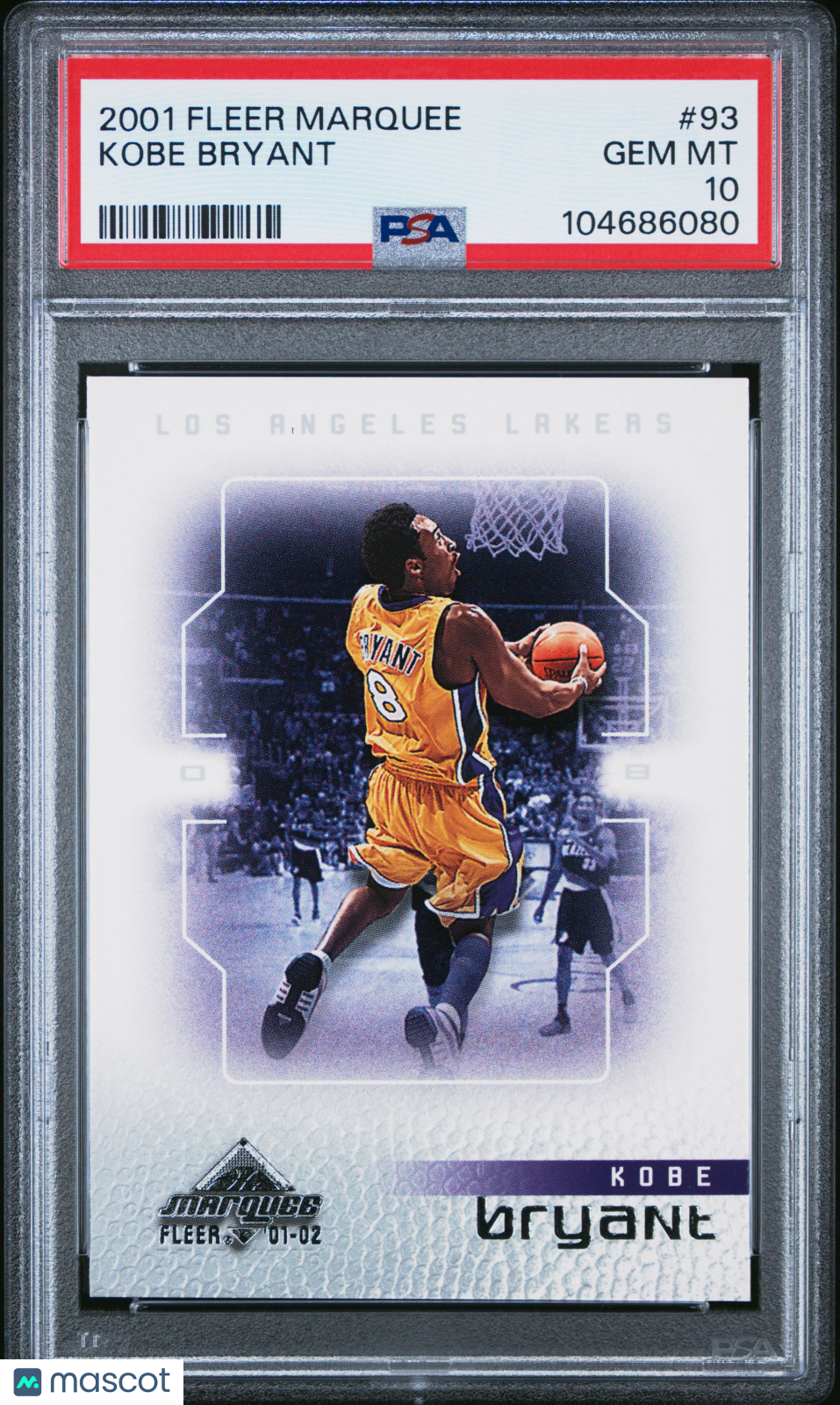 2001 Fleer Marquee Kobe Bryant #93 PSA 10