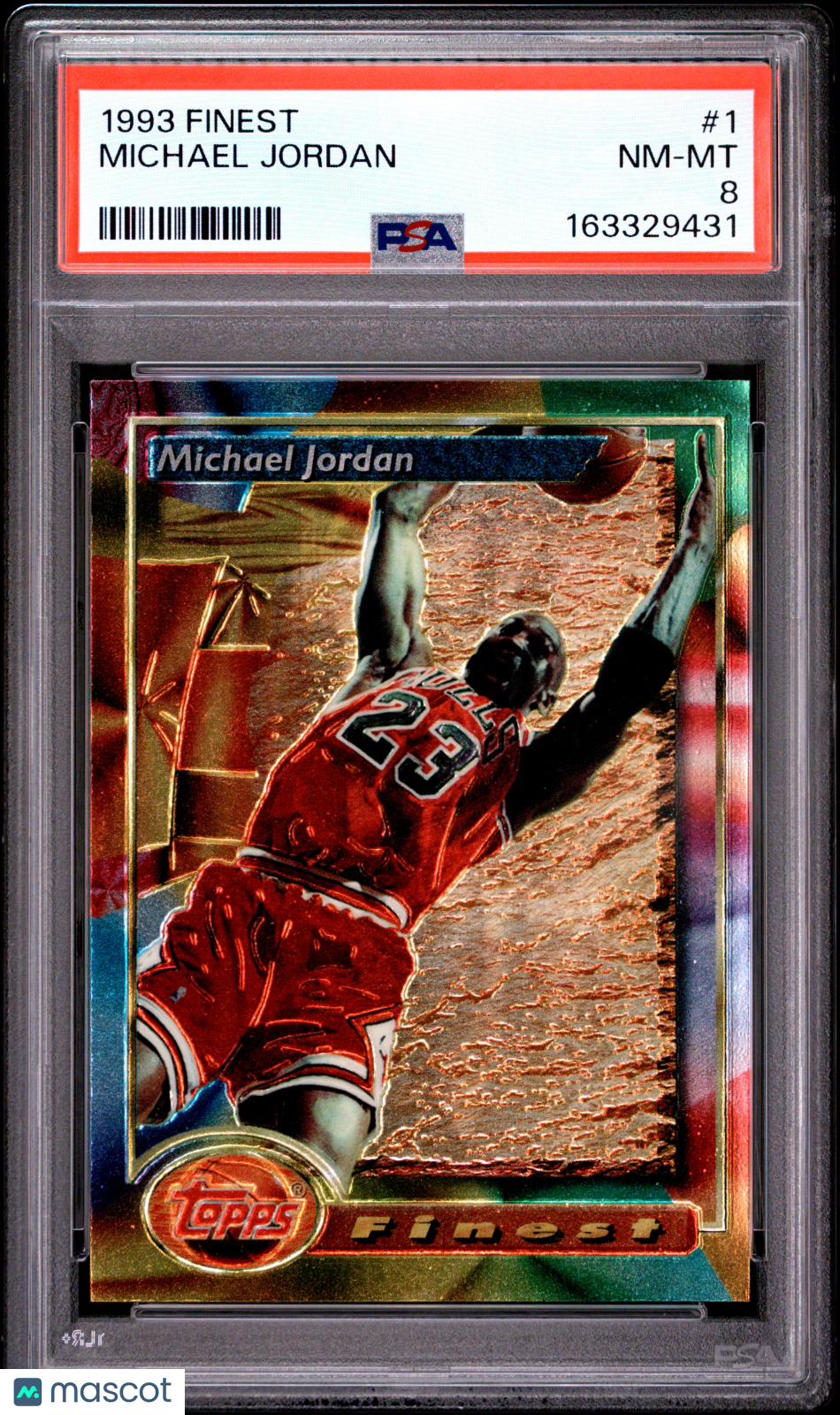 1993 Finest Michael Jordan #1 PSA 8