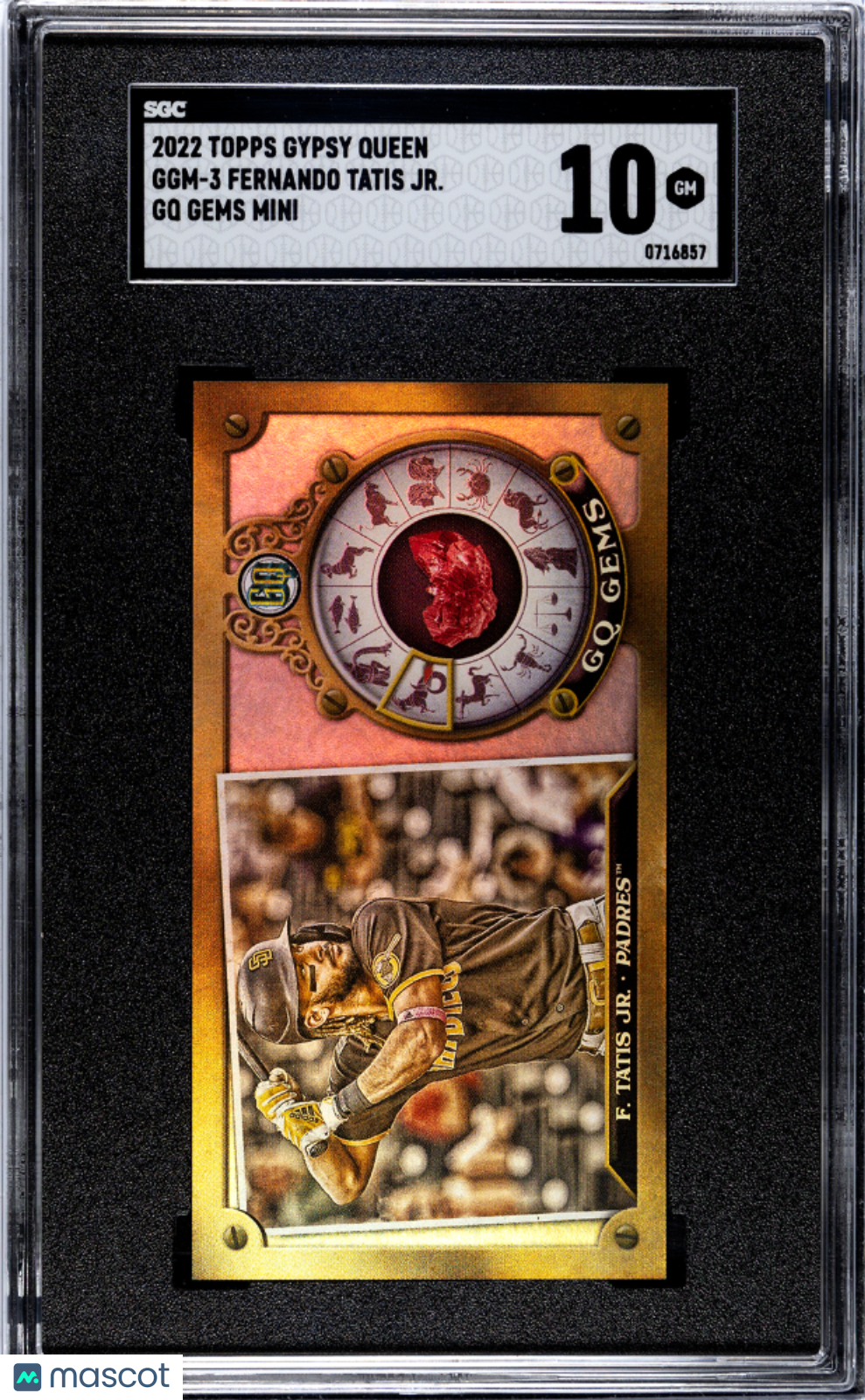 2022 Topps Gypsy Queen Fernando Tatis JR. #GGM-3 GQ Gems Mini SGC 10