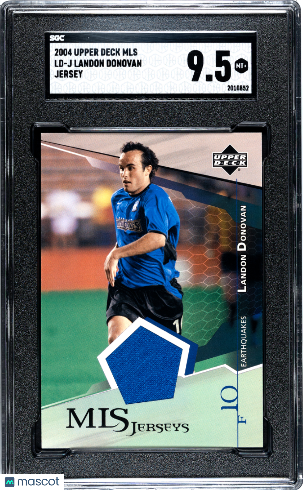 2004 Upper Deck Mls Landon Donovan #LD-J Jersey SGC 9.5