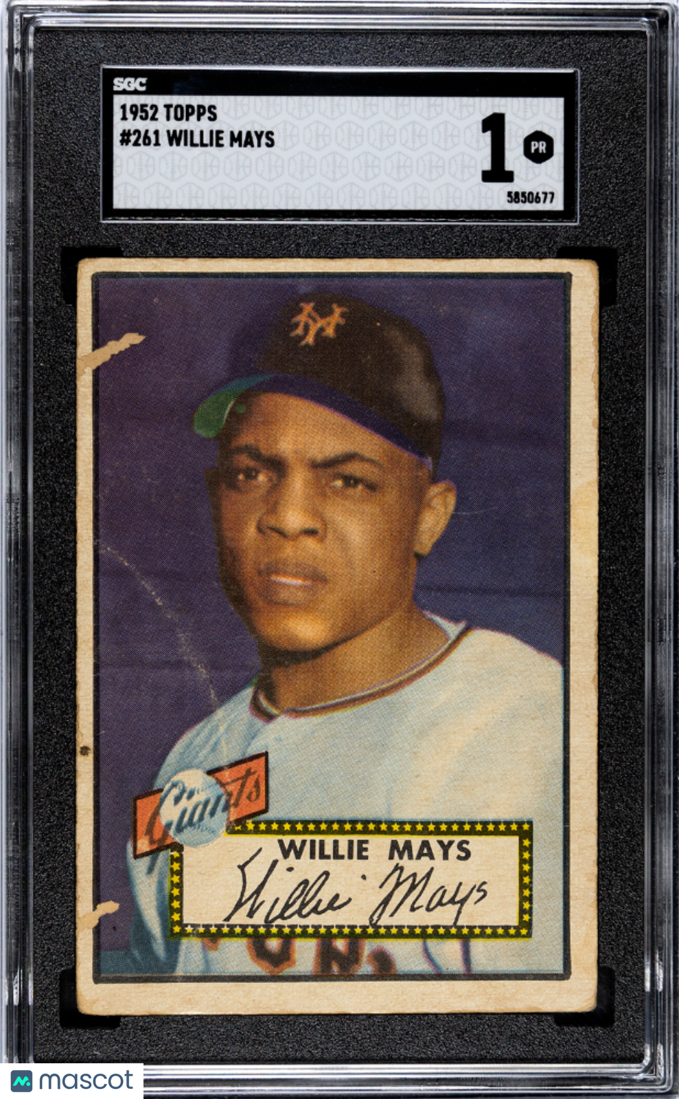 1952 Topps Willie Mays #261 SGC 1