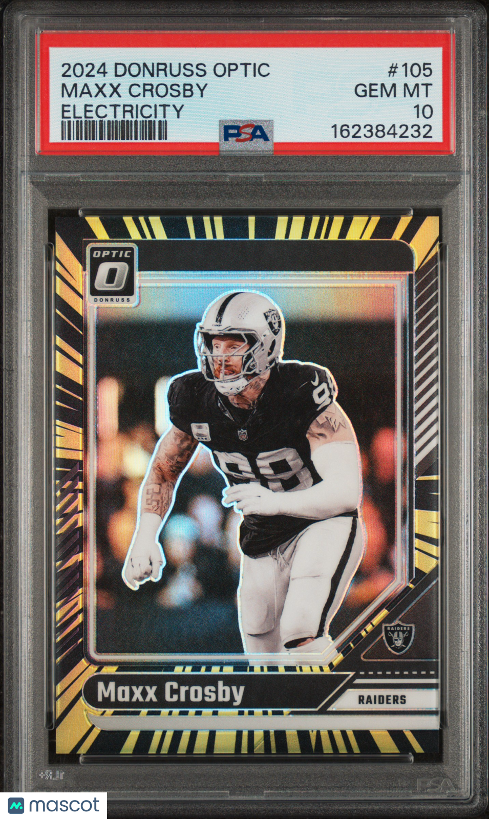 2024 Donruss Optic Maxx Crosby #105 Electricity 35/75 PSA 10