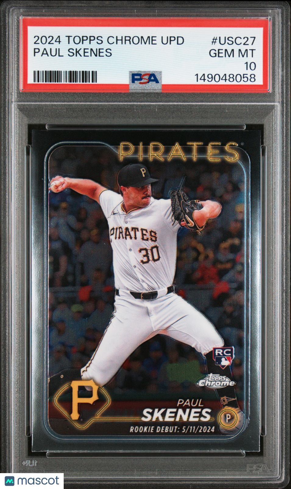 2024 Topps Chrome Update Paul Skenes #USC27 PSA 10