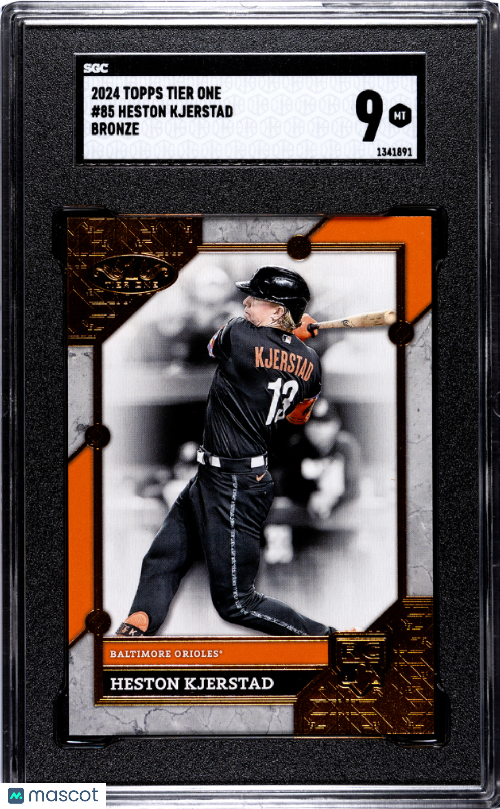 2024 Topps Tier One Heston Kjerstad #85 Bronze SGC 9