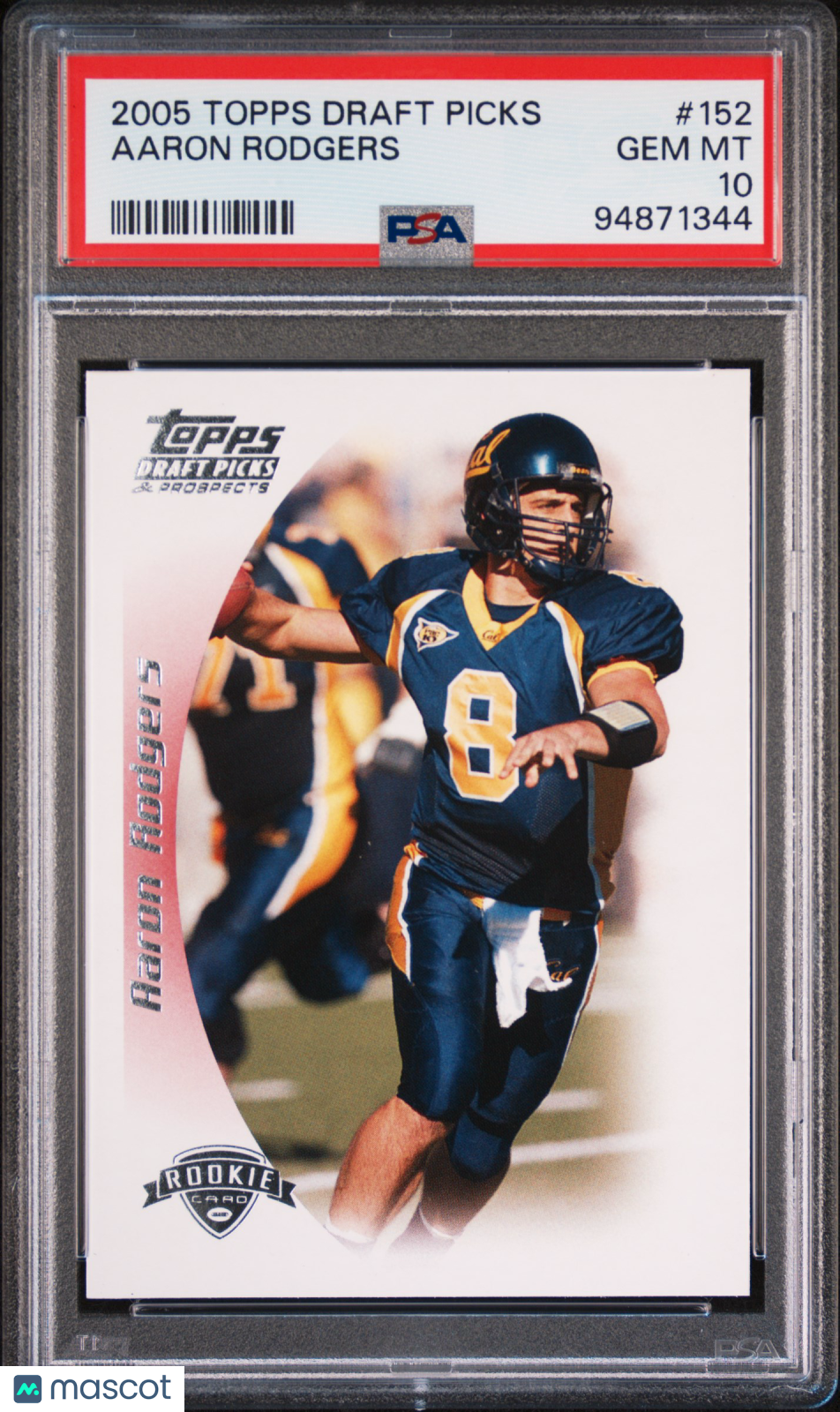 2005 Topps Draft Picks & Prospects Aaron Rodgers #152 PSA 10