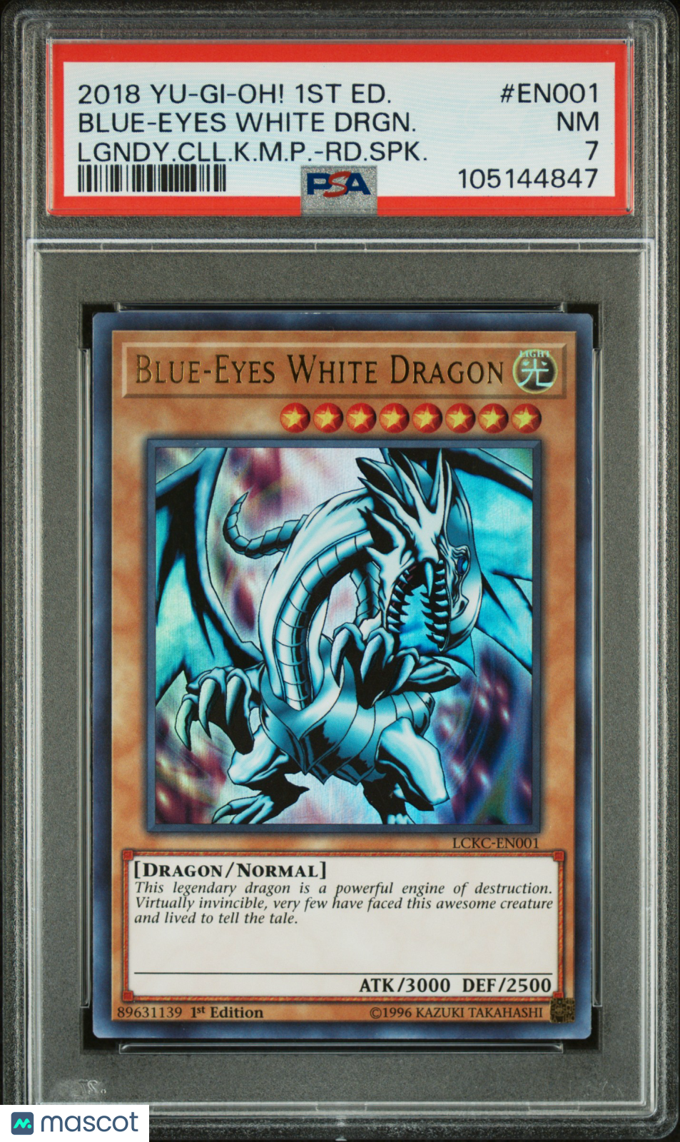 Yu-Gi-Oh! TCG Blue-Eyes White Drgn. #EN001 PSA 7