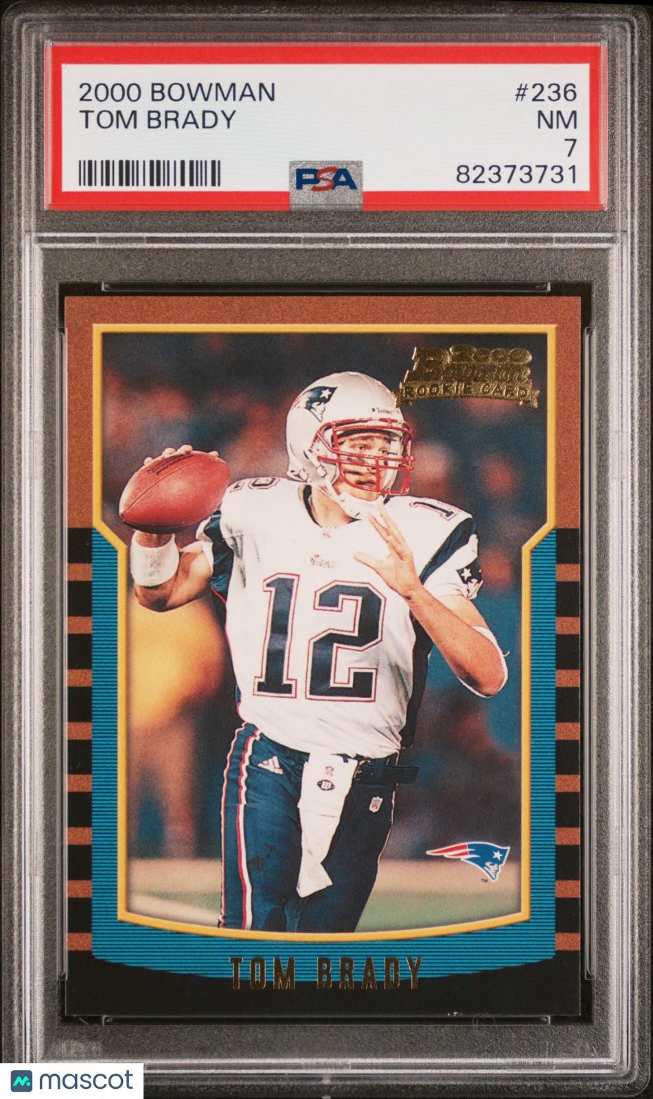 2000 Bowman Tom Brady #236 RC PSA 7