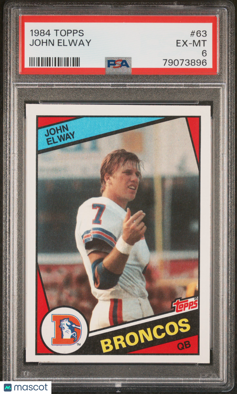 1984 Topps John Elway #63 PSA 6