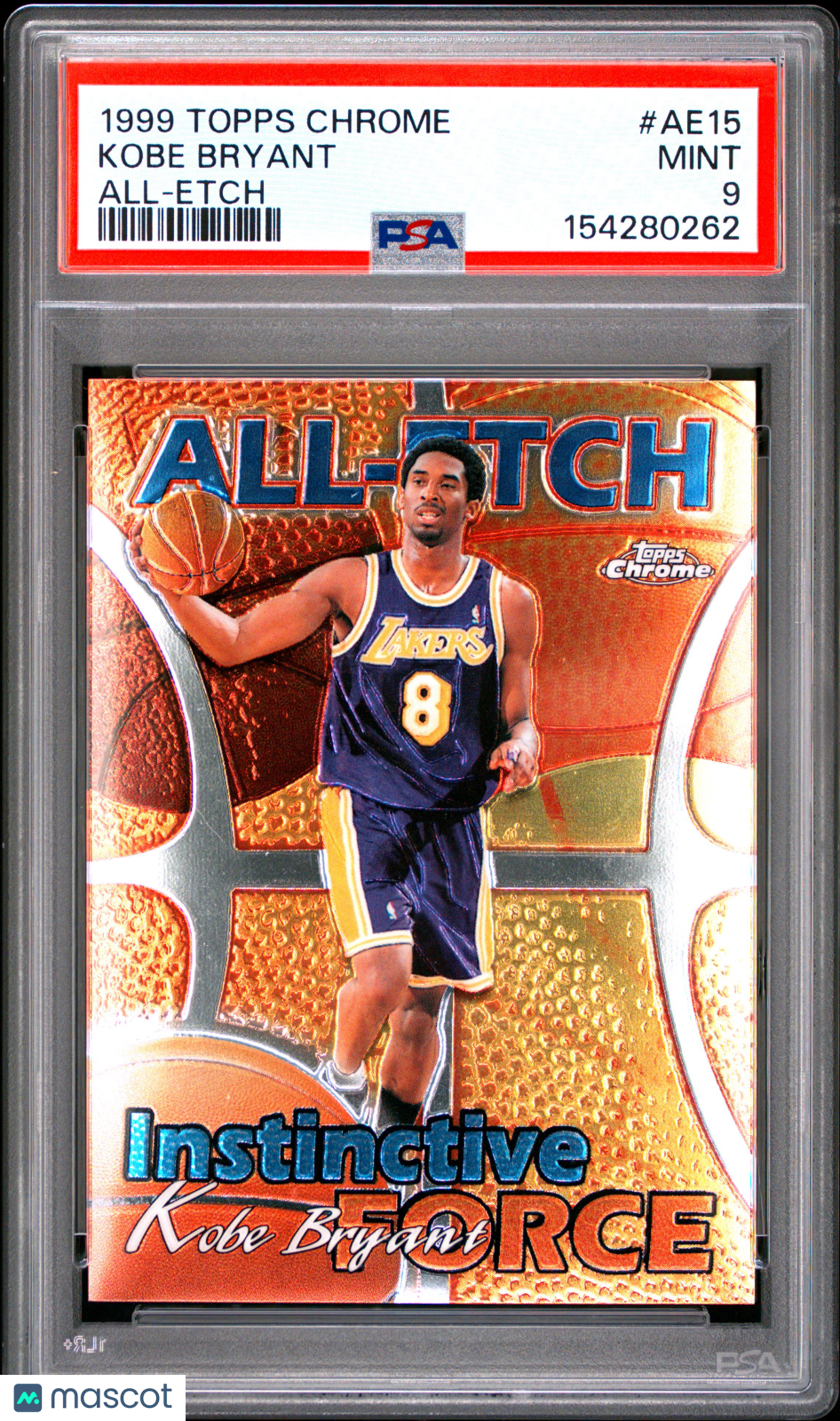 1999 Topps Chrome All-Etch Kobe Bryant #AE15 PSA 9