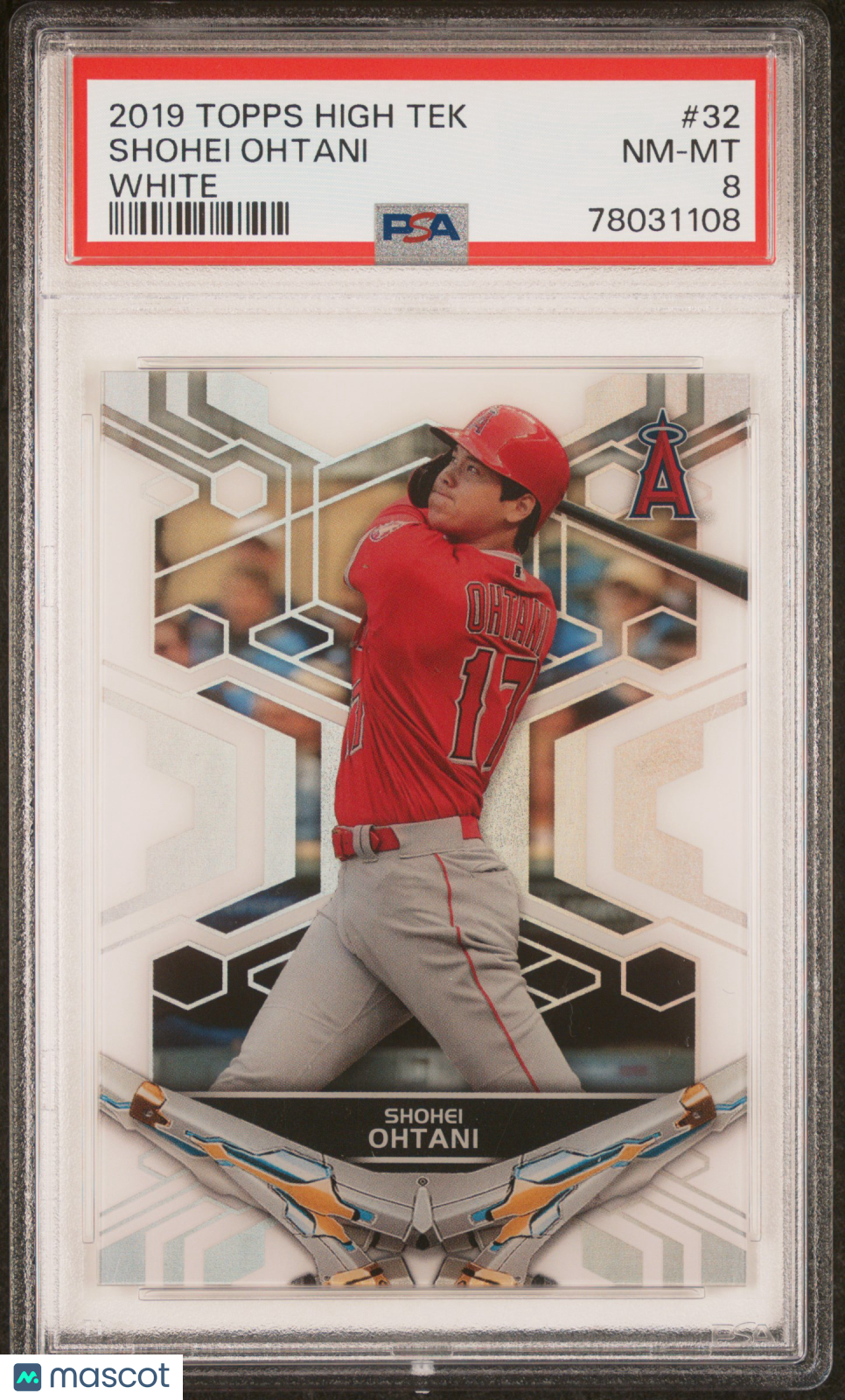 2019 Topps High Tek Shohei Ohtani #32 White PSA 8