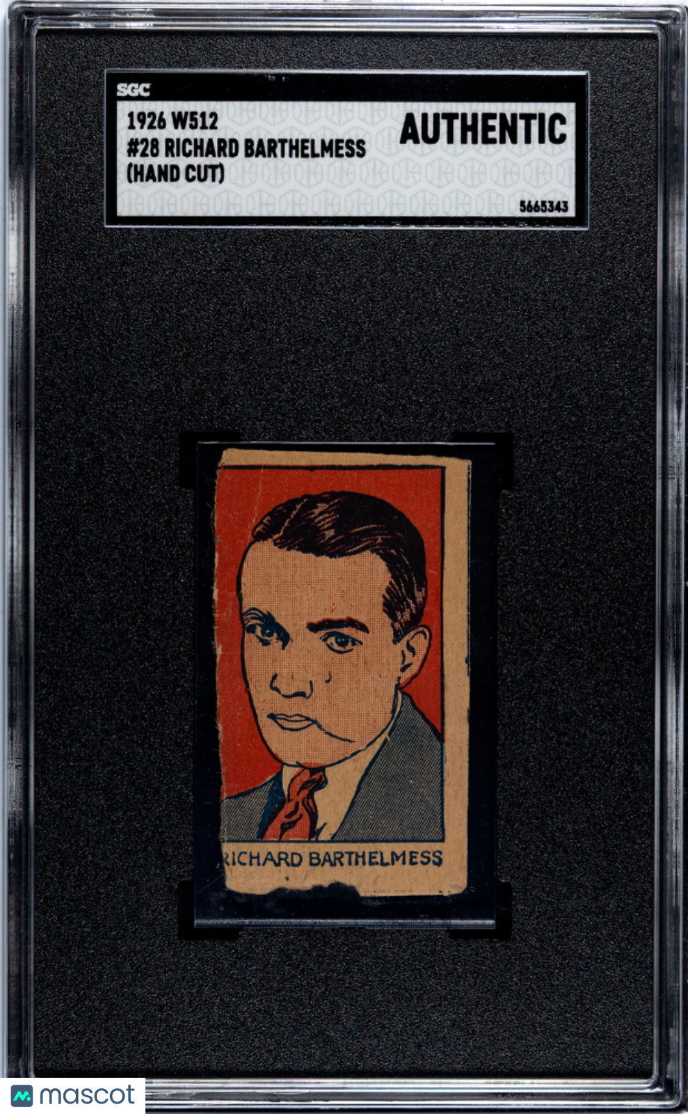 1926 W512 Richard Barthelmess #28 SGC A