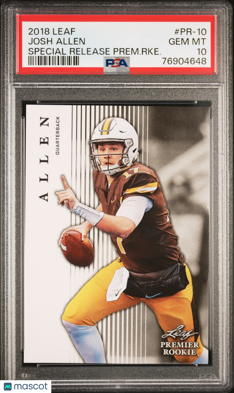 2018 Leaf Special Release Premier Rookie Josh Allen #PR-10 PSA 10