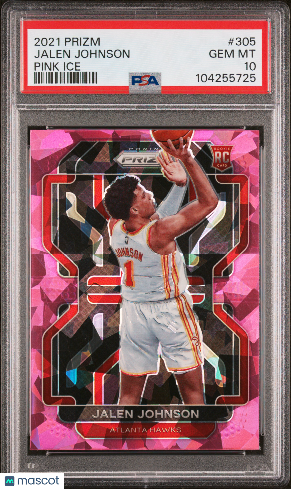2021 Panini Prizm Jalen Johnson #305 Pink Ice RC PSA 10