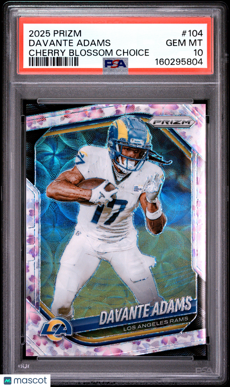 2025 Panini Prizm Davante Adams #104 Cherry Blossom Choice 13/15 PSA 10