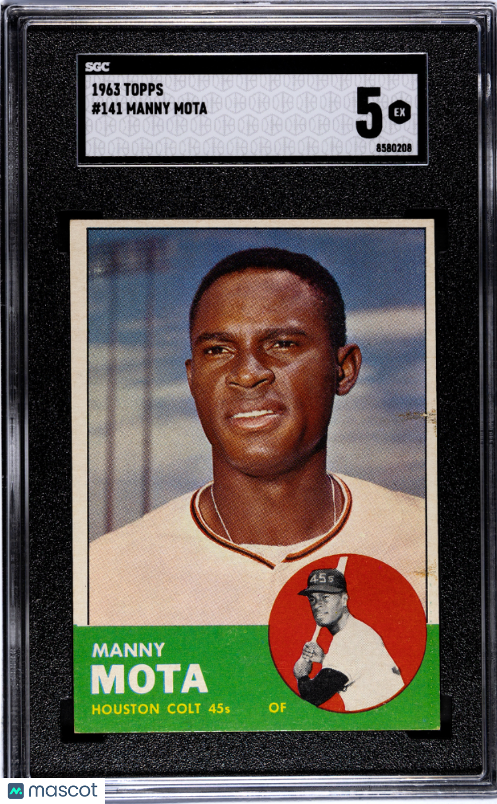 1963 Topps Manny Mota #141 SGC 5