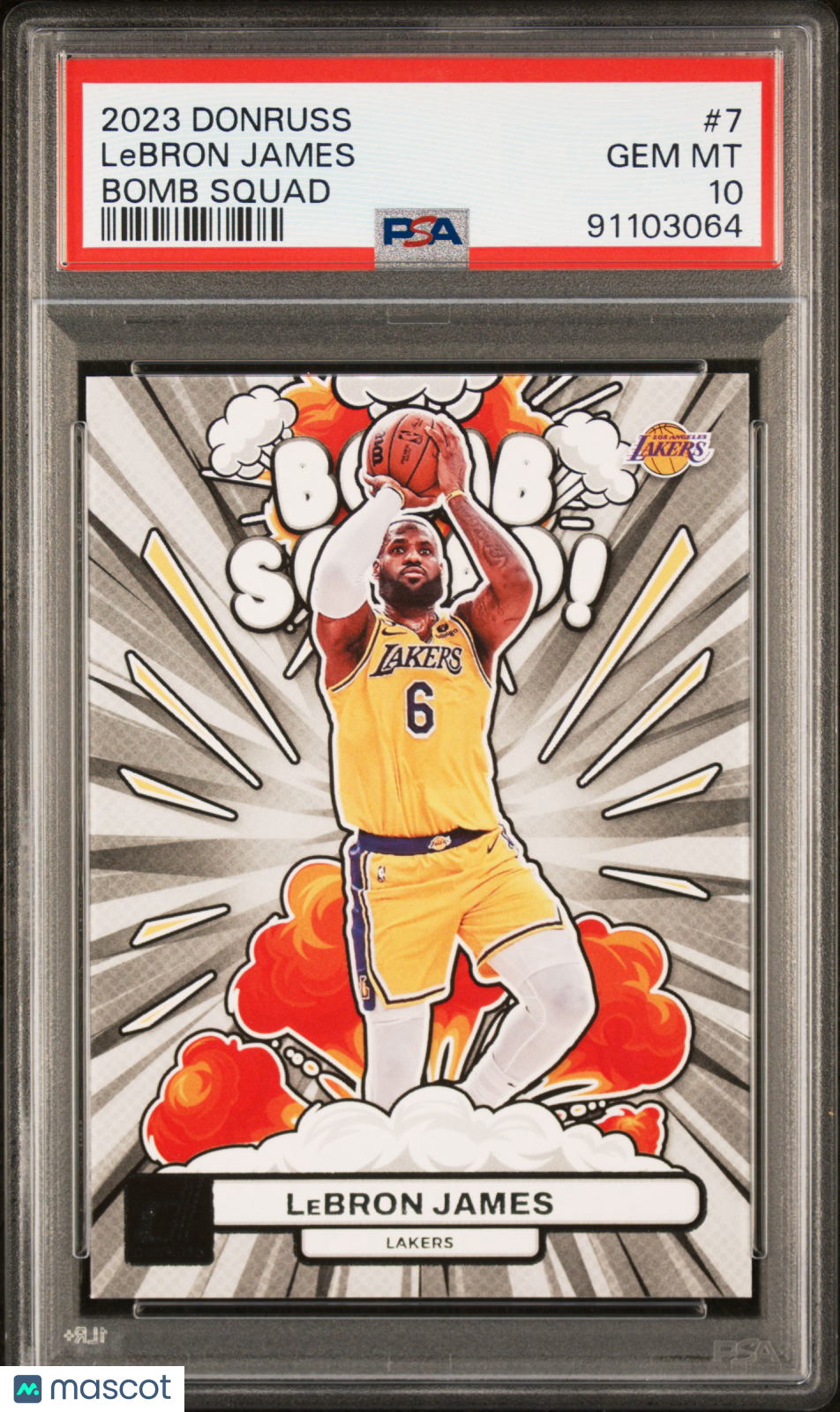 2023 Panini Donruss Bomb Squad LeBron James #7 PSA 10