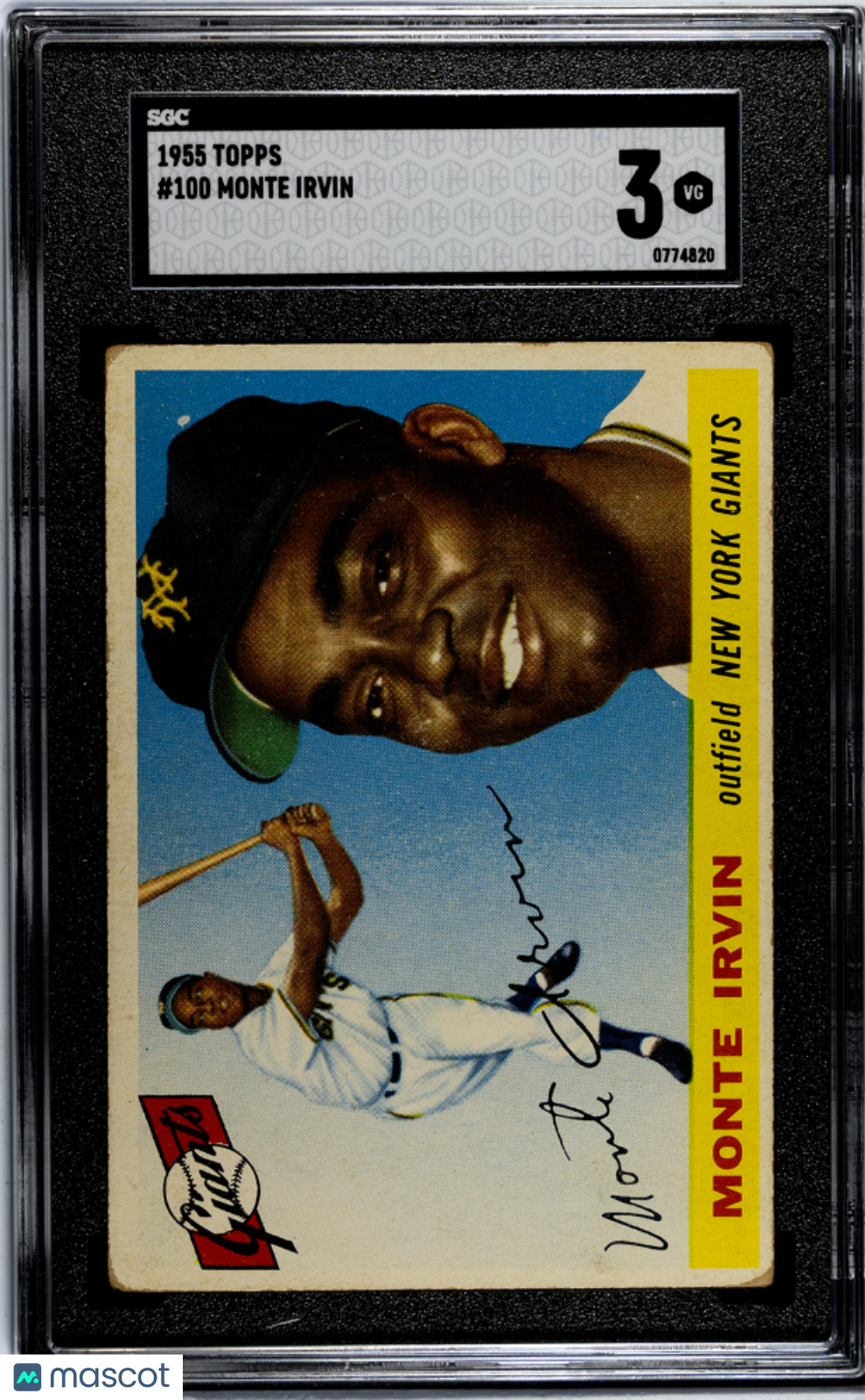 1955 Topps Monte Irvin #100 SGC 3