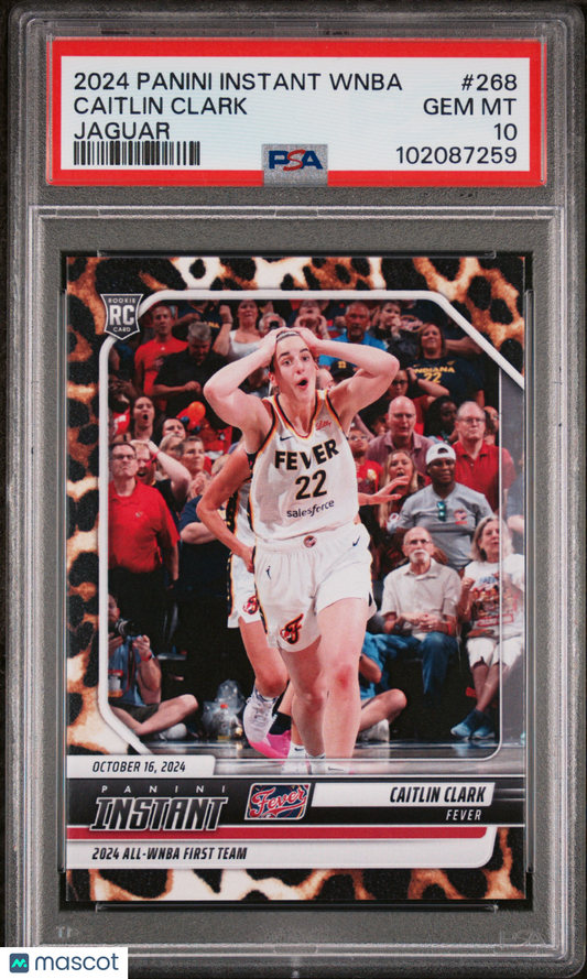 2024 Panini Instant WNBA Caitlin Clark #268 Jaguar PSA 10