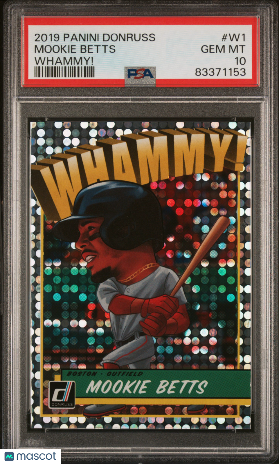 2019 Panini Donruss Whammy! Mookie Betts #W1 PSA 10