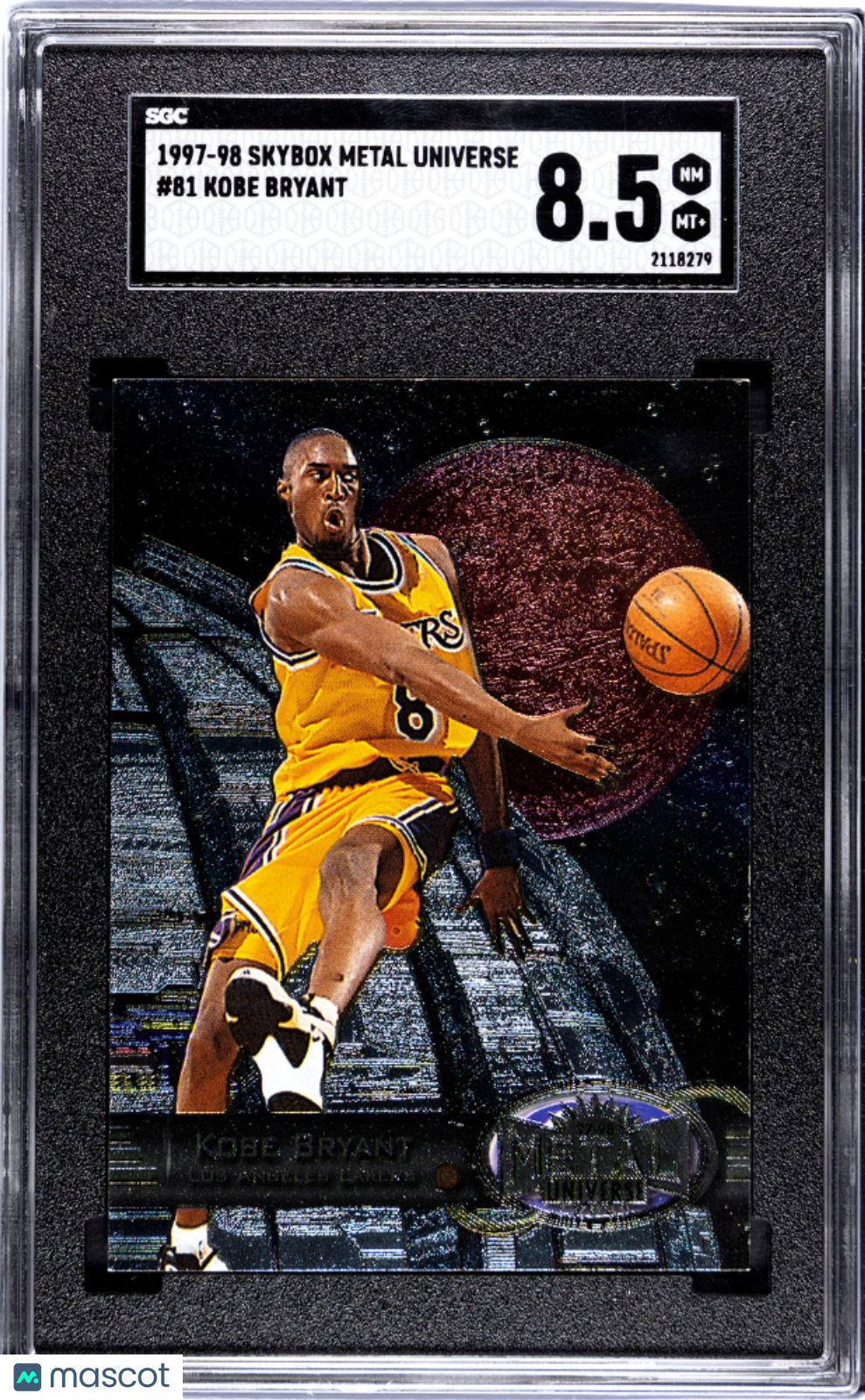1997 Skybox Metal Universe Kobe Bryant Death Star #81 SGC 8.5