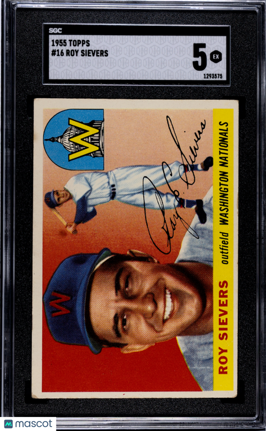 1955 Topps Roy Sievers #16 SGC 5