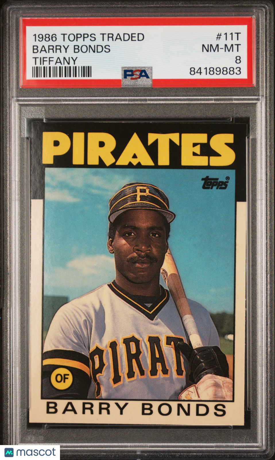 1986 Topps Traded Tiffany Barry Bonds #11T PSA 8