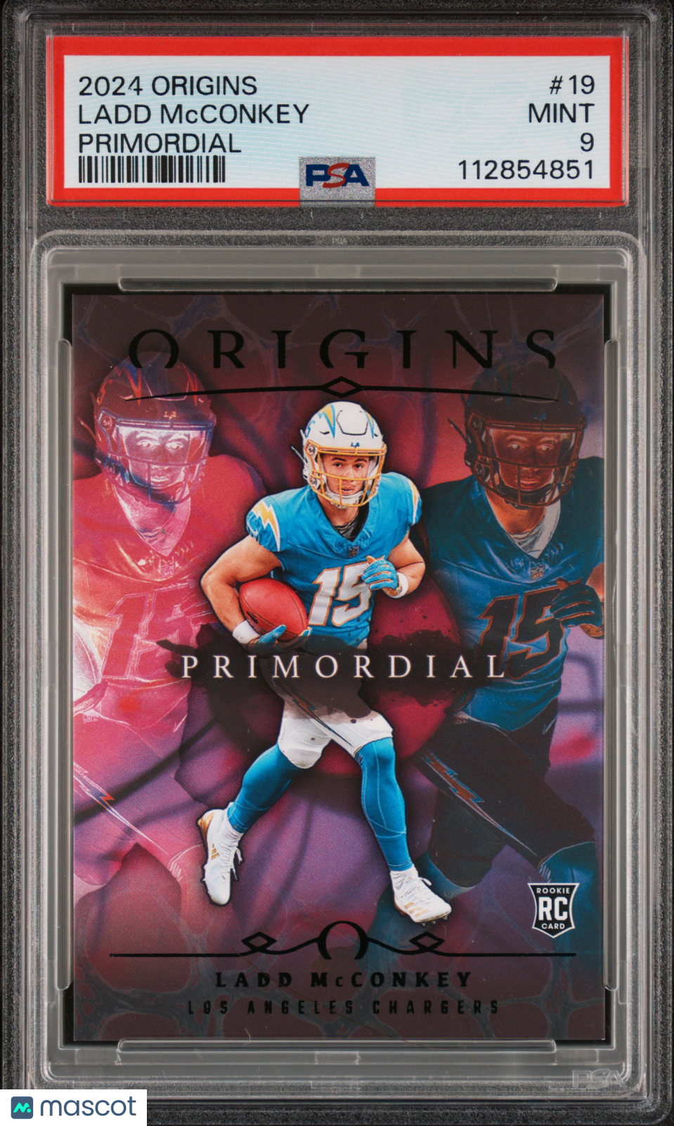 2024 Panini Origins Primordial Ladd McConkey #19 PSA 9