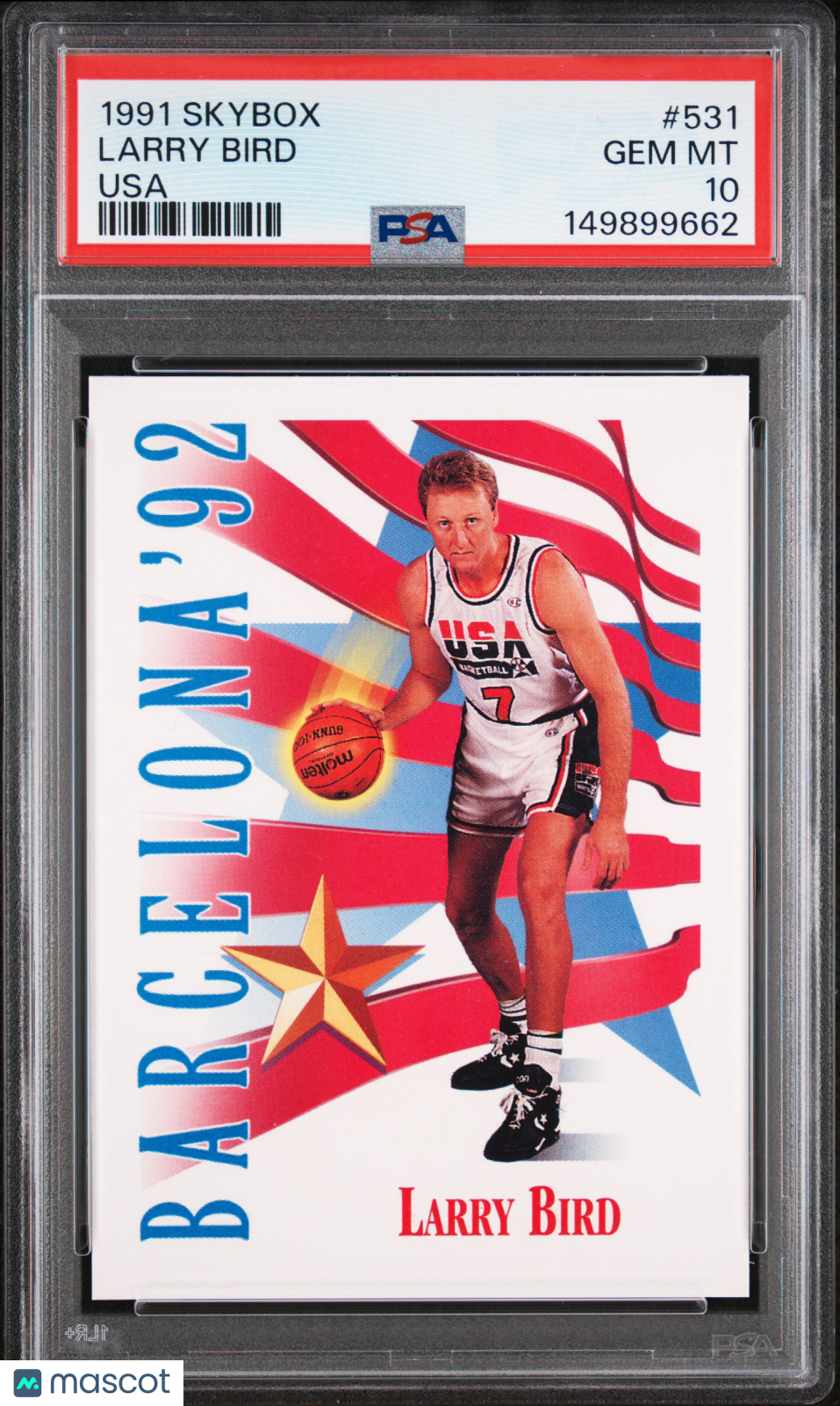 1991 Skybox Larry Bird #531 USA PSA 10