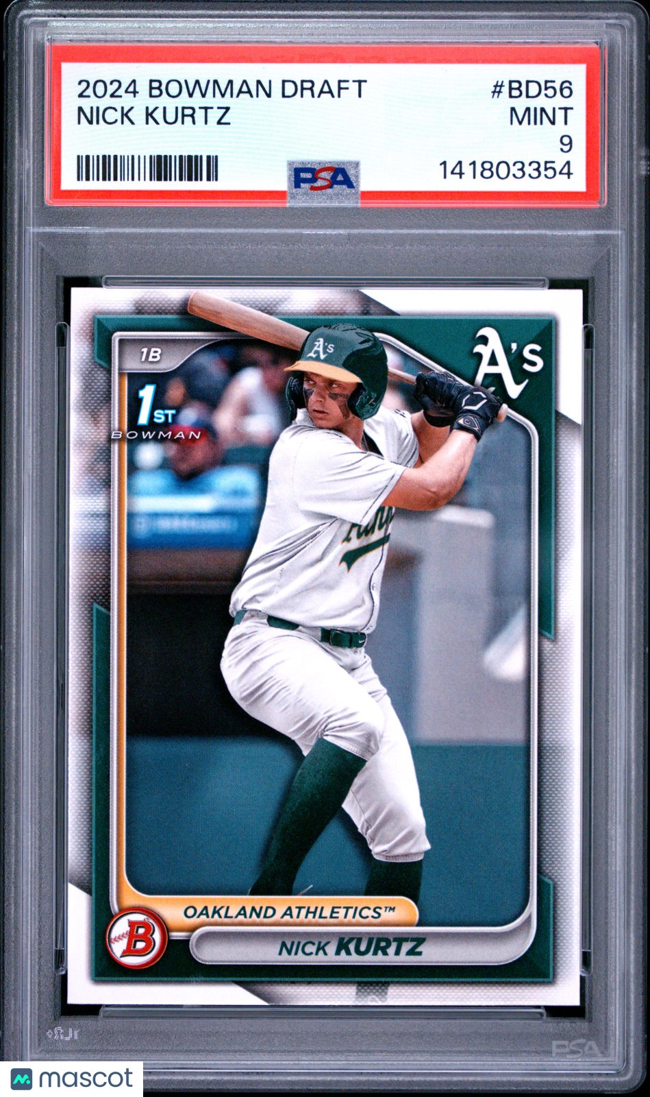2024 Bowman Draft Nick Kurtz #BD56 PSA 9