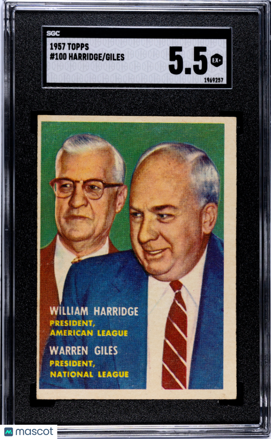1957 Topps Giles Harridge #100 SGC 5.5