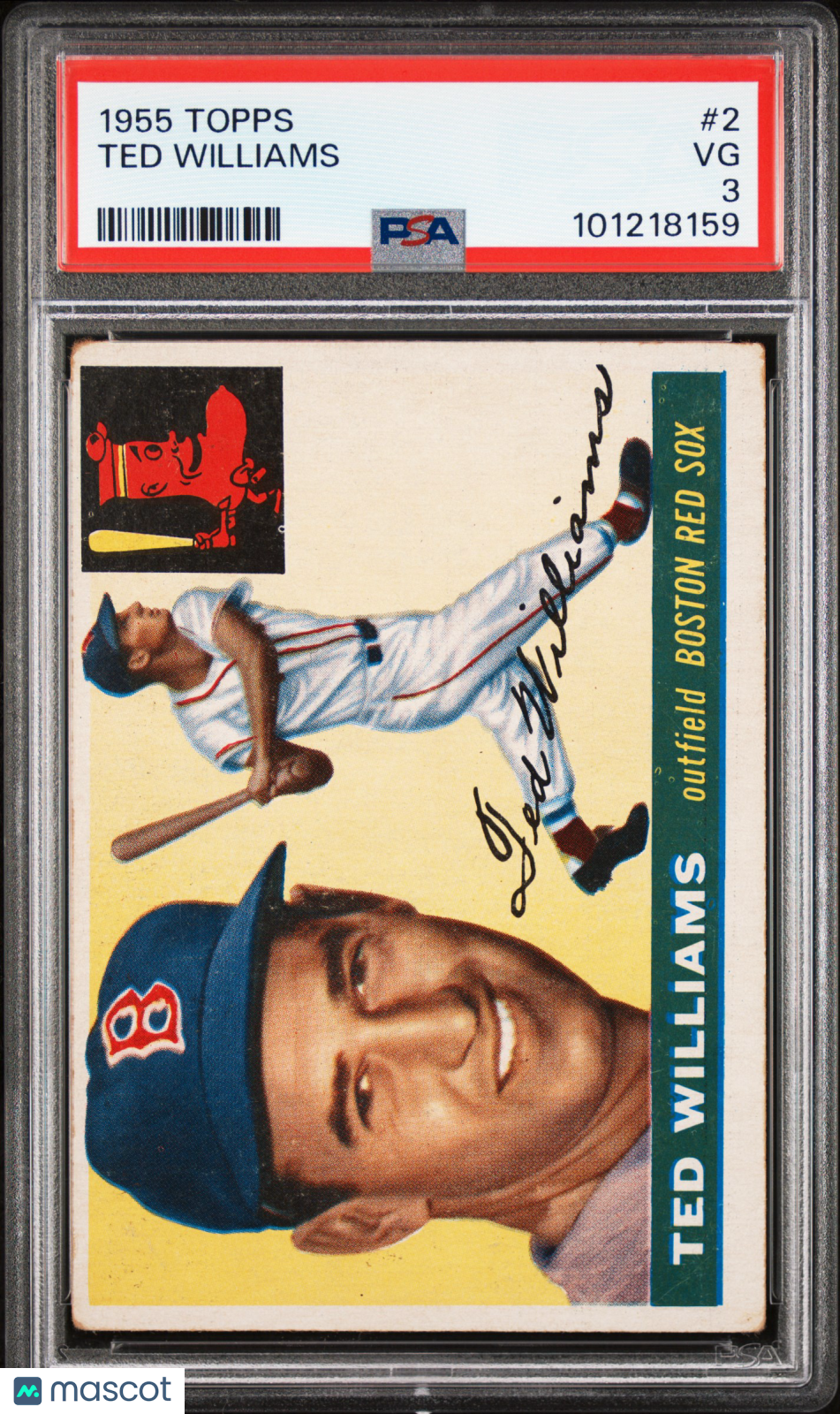 1955 Topps Ted Williams #2 PSA 3