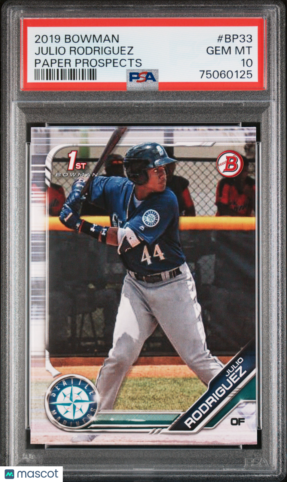 2019 Bowman Paper Prospects Julio Rodriguez #BP33 PSA 10
