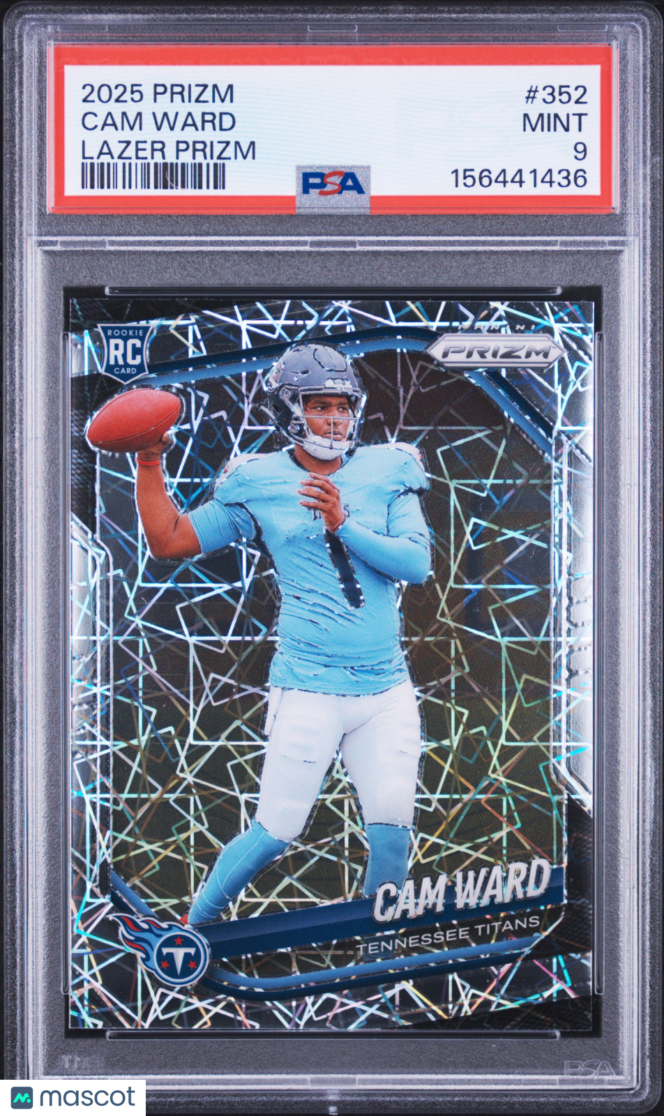2025 Panini Prizm Cam Ward #352 Lazer PSA 9