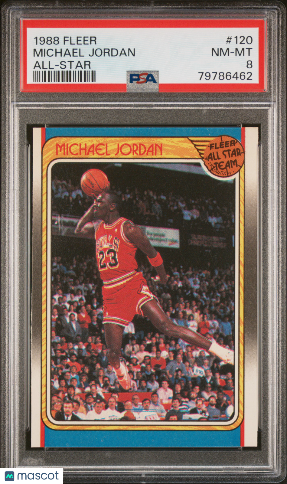 1988 Fleer Michael Jordan #120 All Star PSA 8