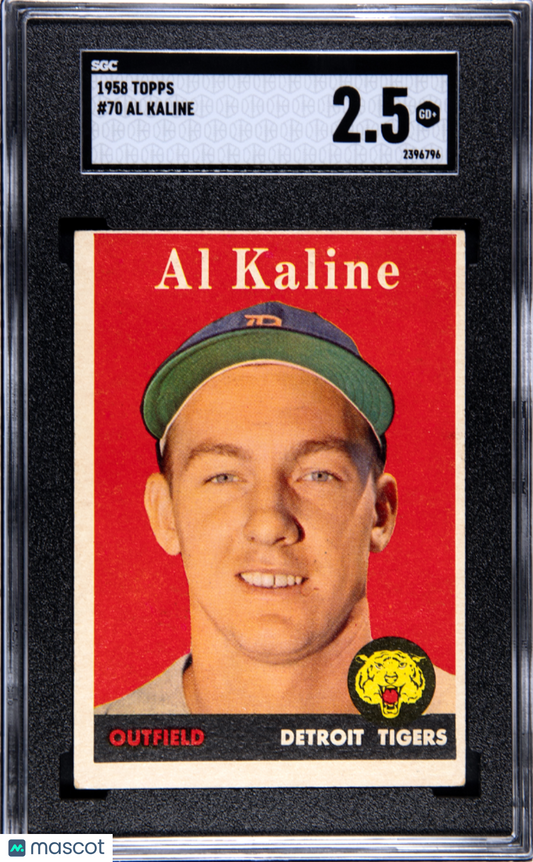 1958 Topps Al Kaline #70 SGC 2.5
