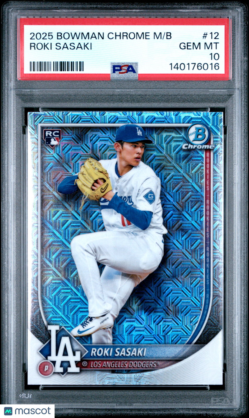 2025 Bowman Chrome Baseball Mega Box Roki Sasaki #12 RC PSA 10
