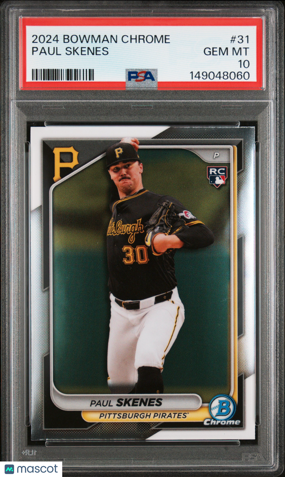 2024 Bowman Chrome Paul Skenes #31 PSA 10