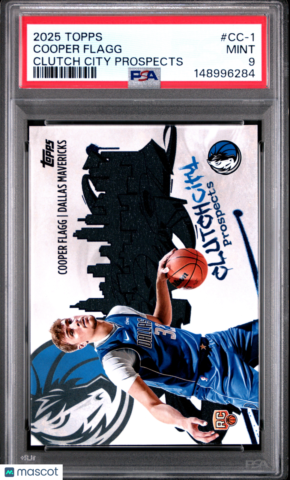 2025 Topps Clutch City Prospects Cooper Flagg #CC-1 PSA 9
