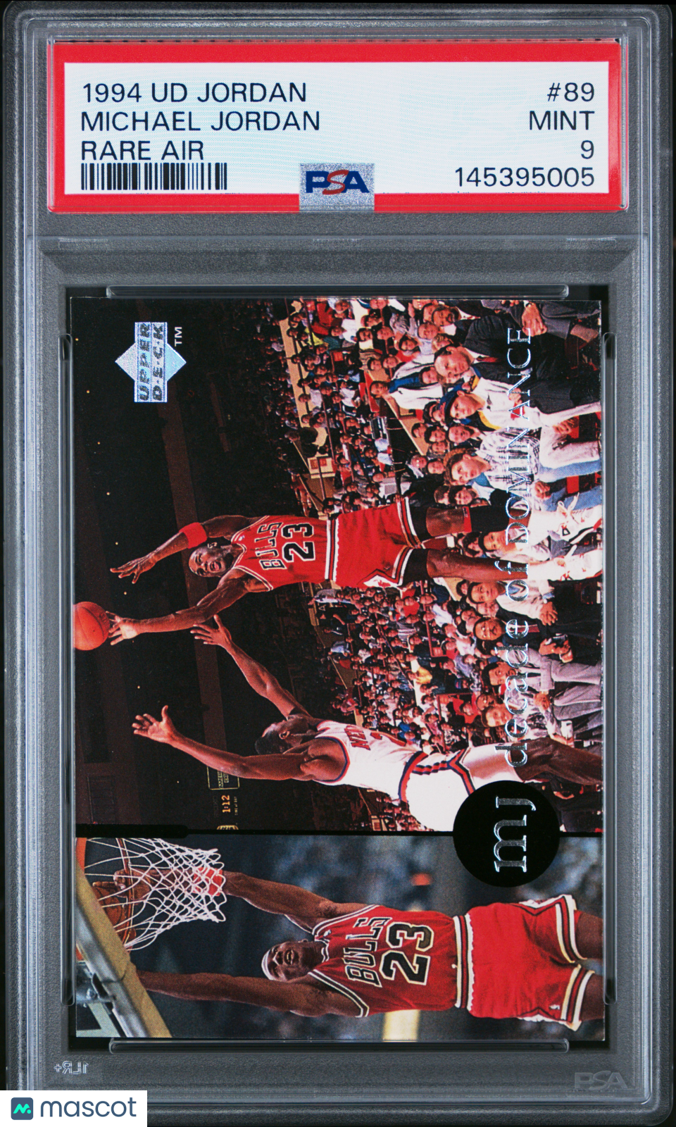 1994 Upper Deck Rare Air Michael Jordan (Menendez Bros. in background) #89 PSA 9