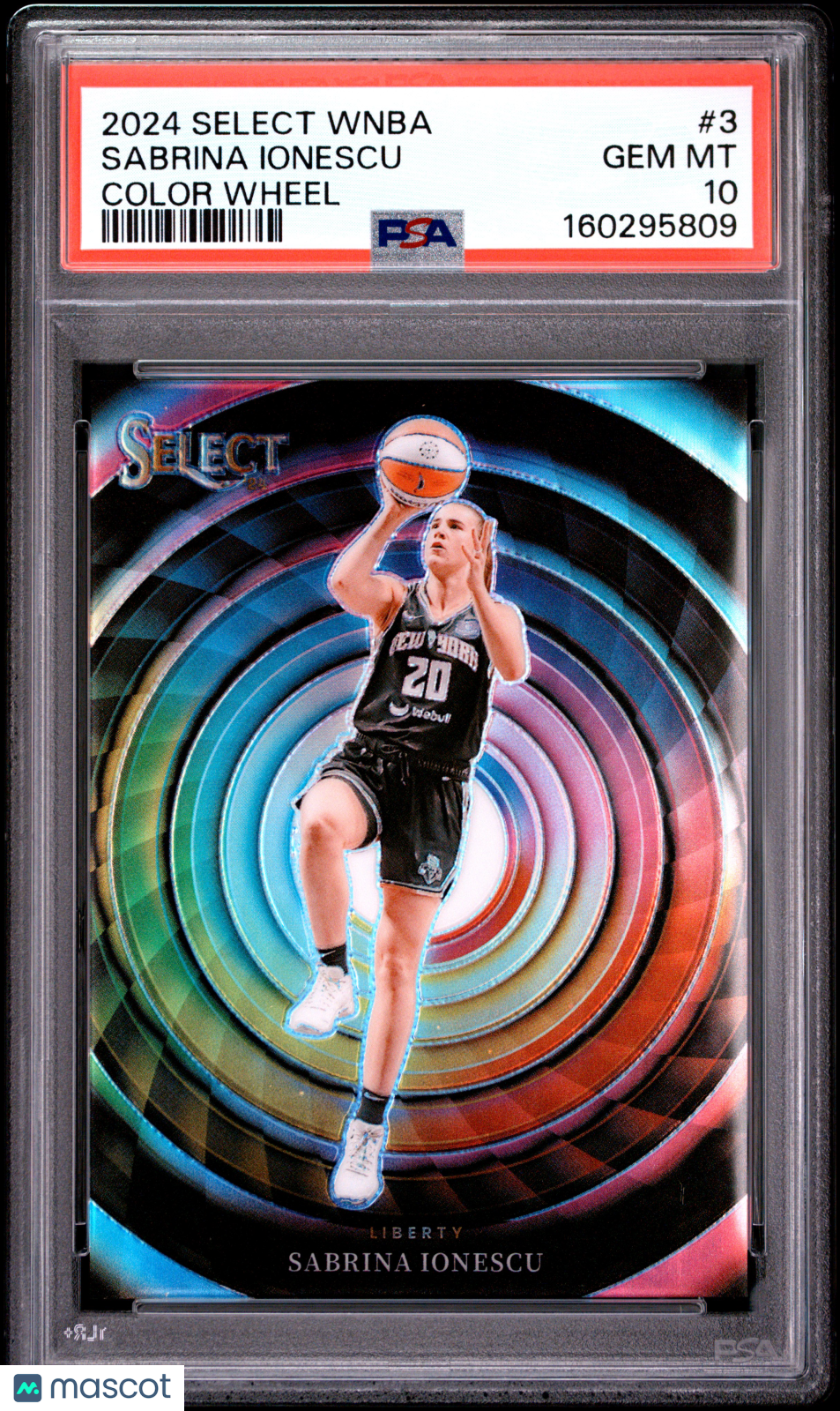 2024 Panini Select WNBA Color Wheel Sabrina Ionescu #3 PSA 10