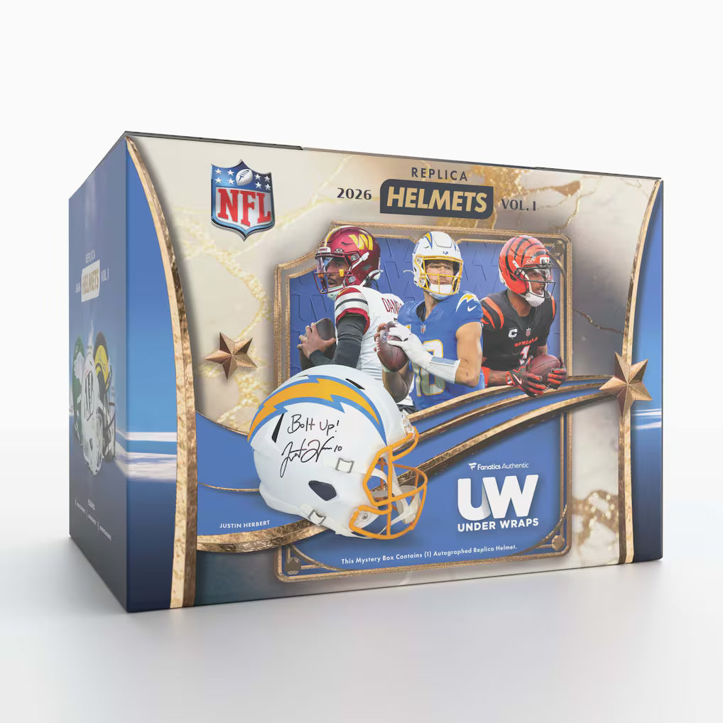 2026 Under Wraps Autographed NFL Replica Helmets Volume I Single Mystery Box