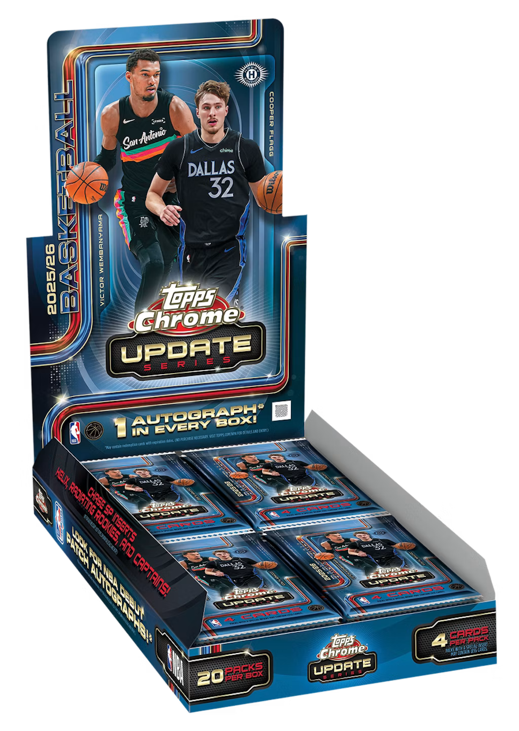 2025-26 Topps Chrome Update Basketball Hobby Box