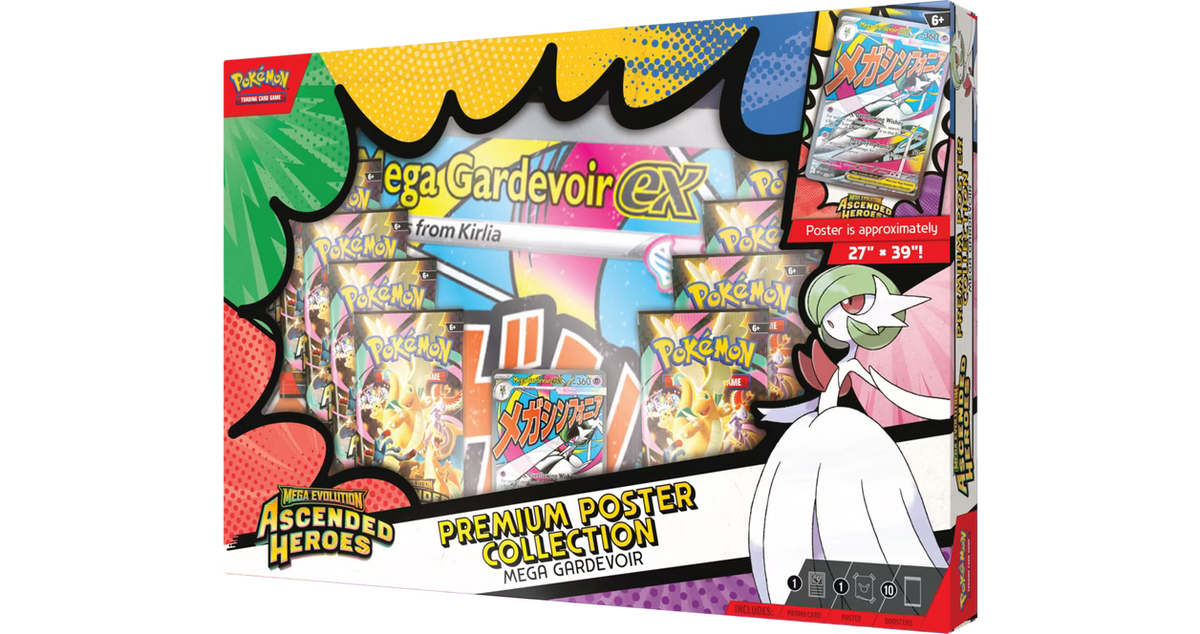 Pokemon Mega Evolution Ascended Heroes Premium Poster Collection